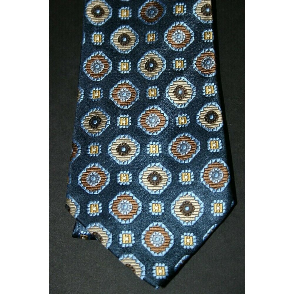 Stefano Conti neck tie silk blue 62" long